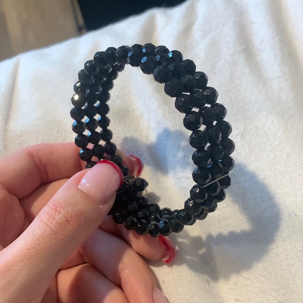 Black cuff bracelet